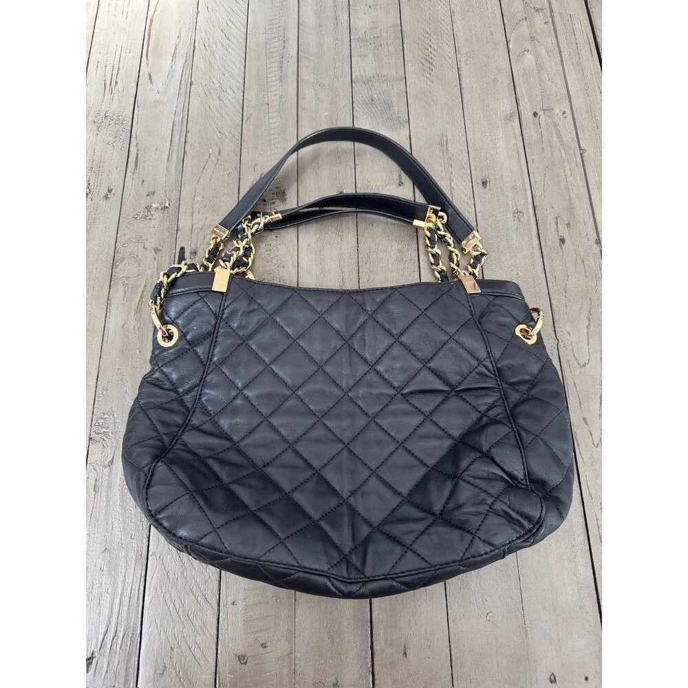 Michael Kors Susannah Black Leather Bag